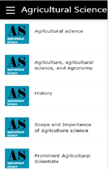 Agricultural science | Indus Appstore | Screenshot