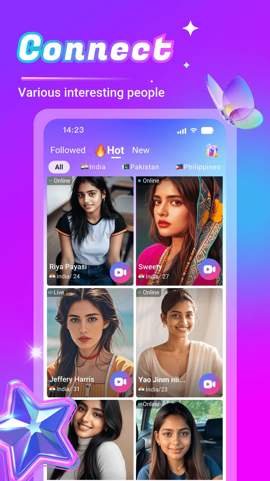 Vichat: Video chat & Meet | Indus Appstore | Screenshot
