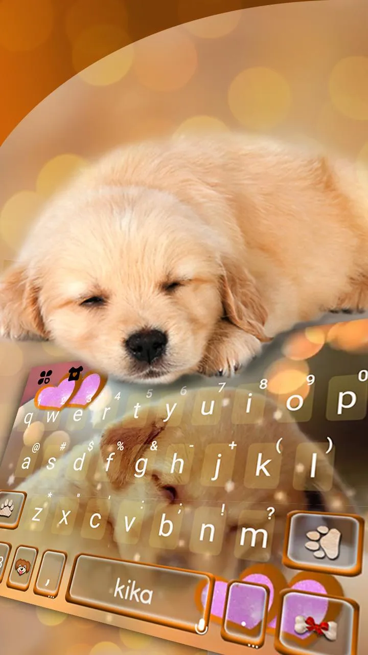 Dynamic Sleeping Puppy Keyboar | Indus Appstore | Screenshot