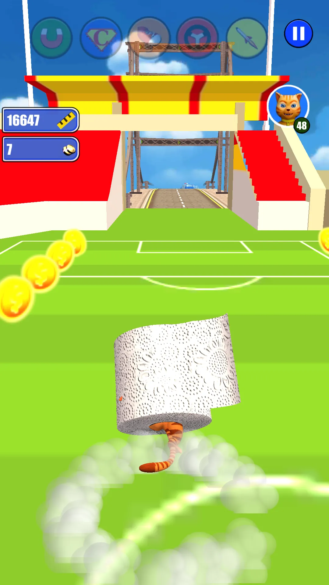 Toilet Paper Cat Run | Indus Appstore | Screenshot