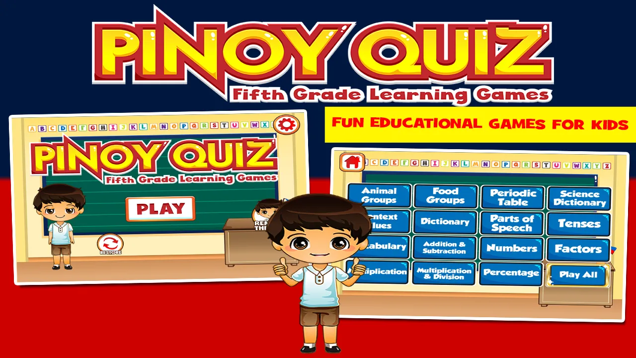 Pinoy Kids Grade 5 Games | Indus Appstore | Screenshot