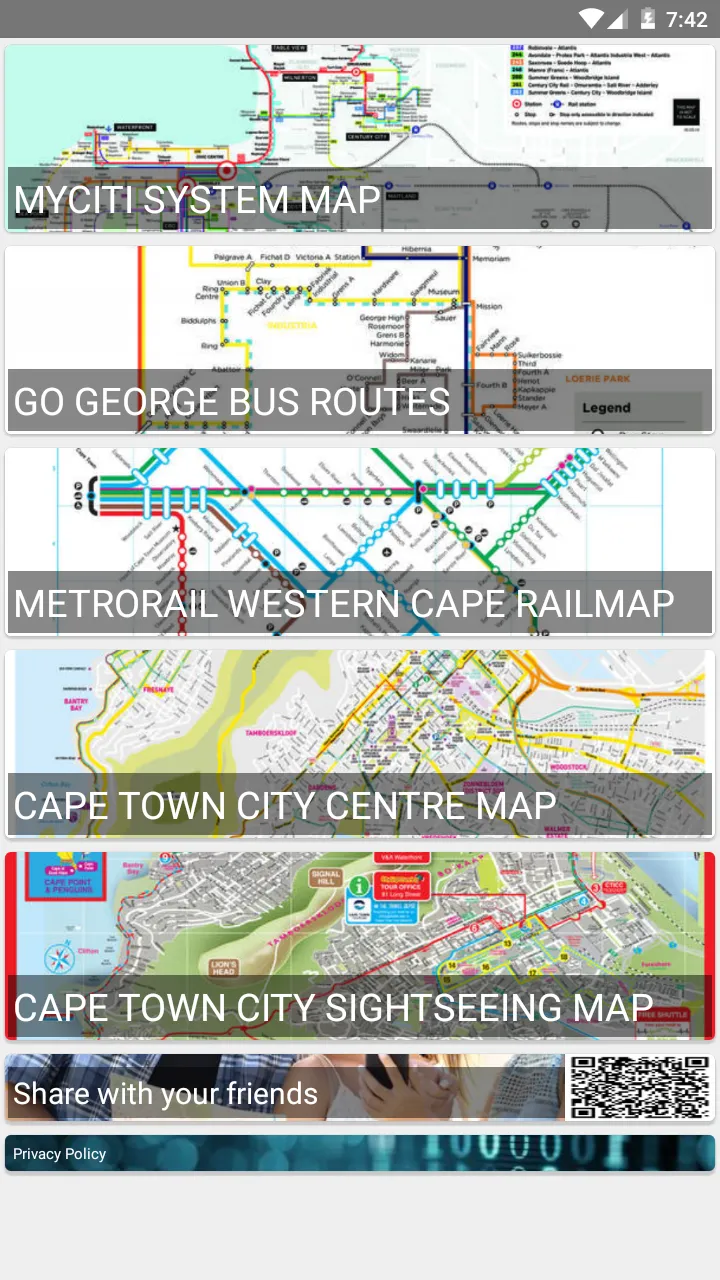 CAPE TOWN MYCITI BUS ROUTE MAP | Indus Appstore | Screenshot