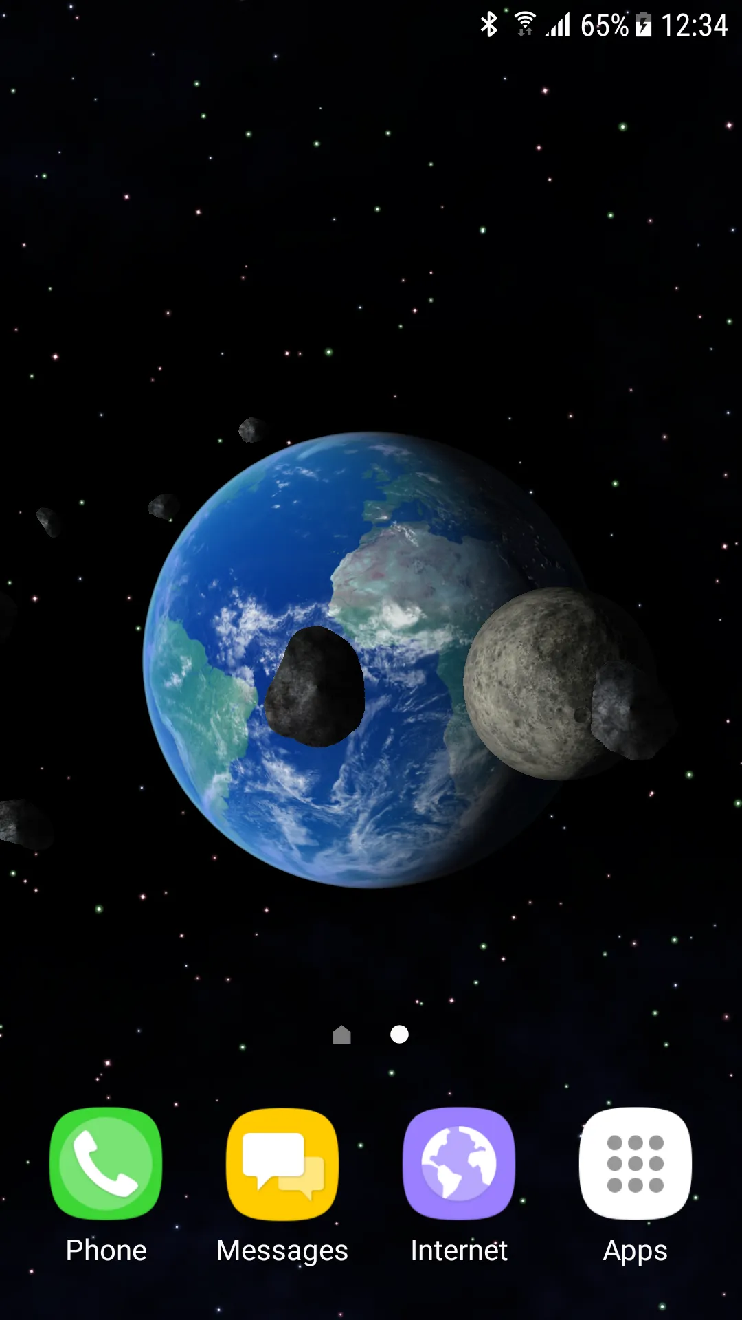 3D Earth Live Wallpaper | Indus Appstore | Screenshot