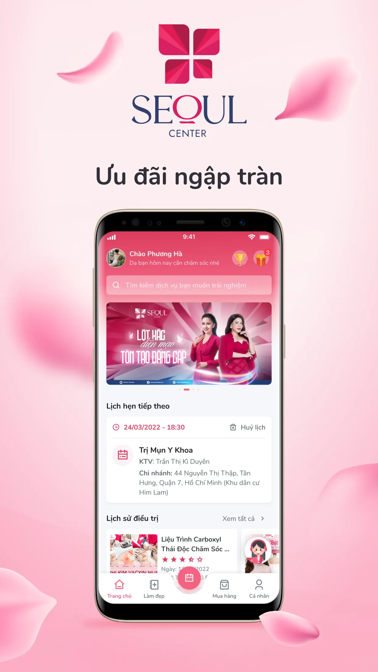 Thẩm Mỹ Viện Seoul Center | Indus Appstore | Screenshot