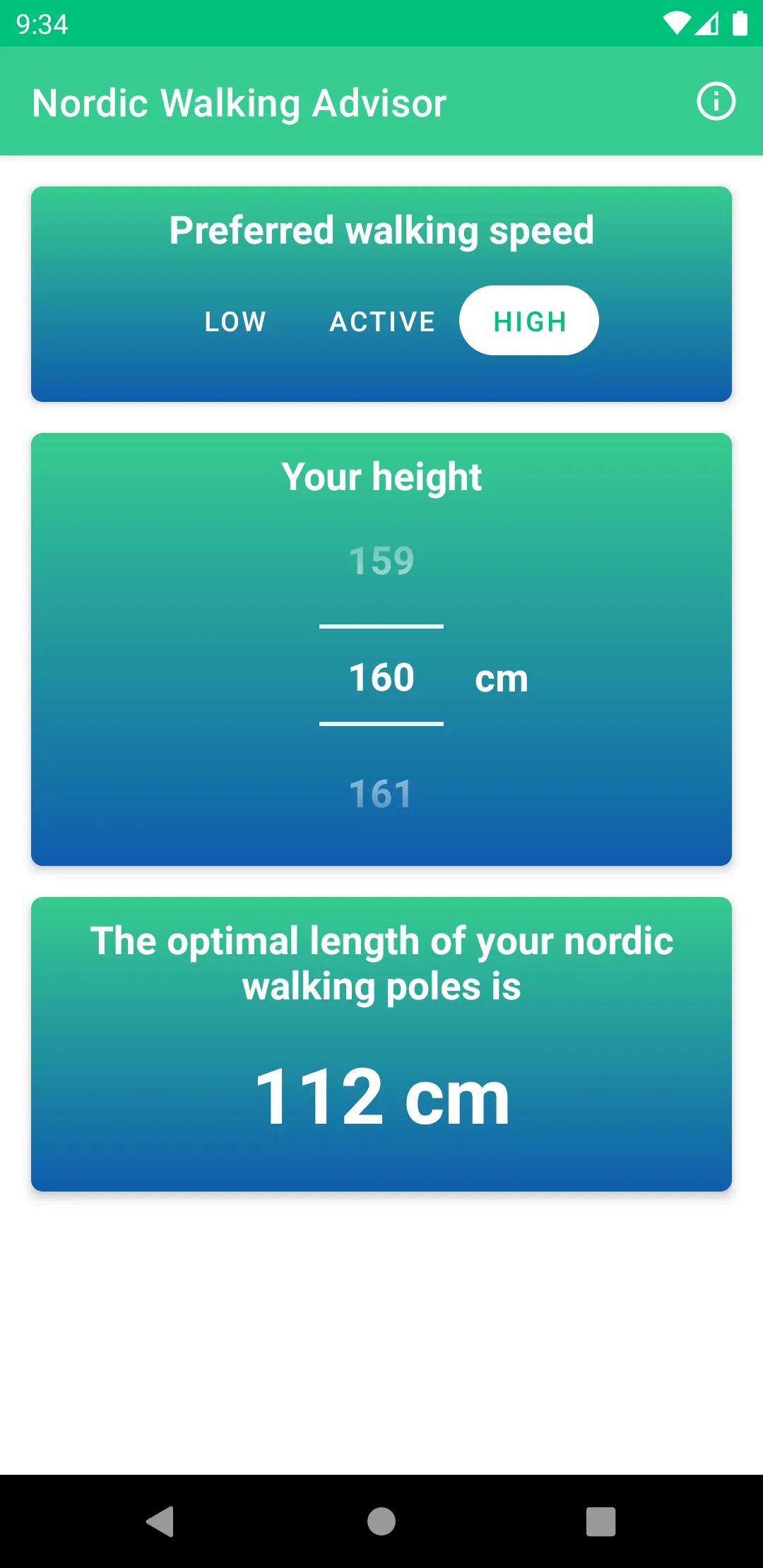 Nordic Walking Advisor | Indus Appstore | Screenshot