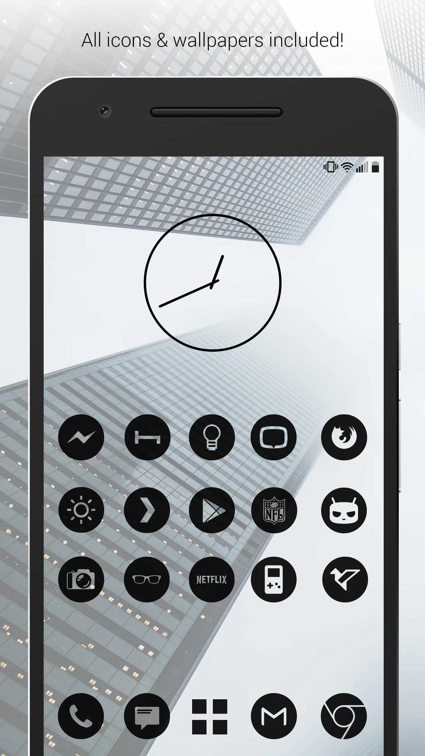 Dark Void - Black Circle Icons | Indus Appstore | Screenshot