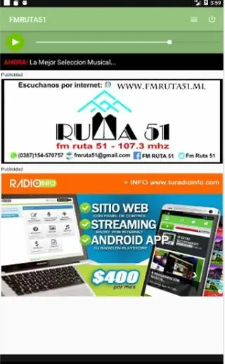 Fm Ruta 51 Salta | Indus Appstore | Screenshot