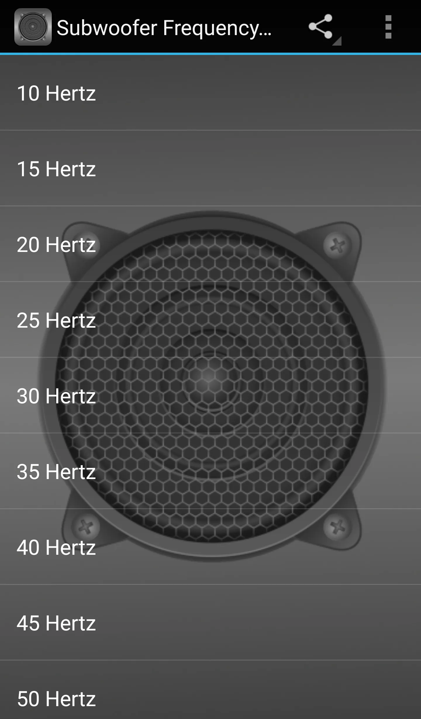 Subwoofer Frequency Test | Indus Appstore | Screenshot