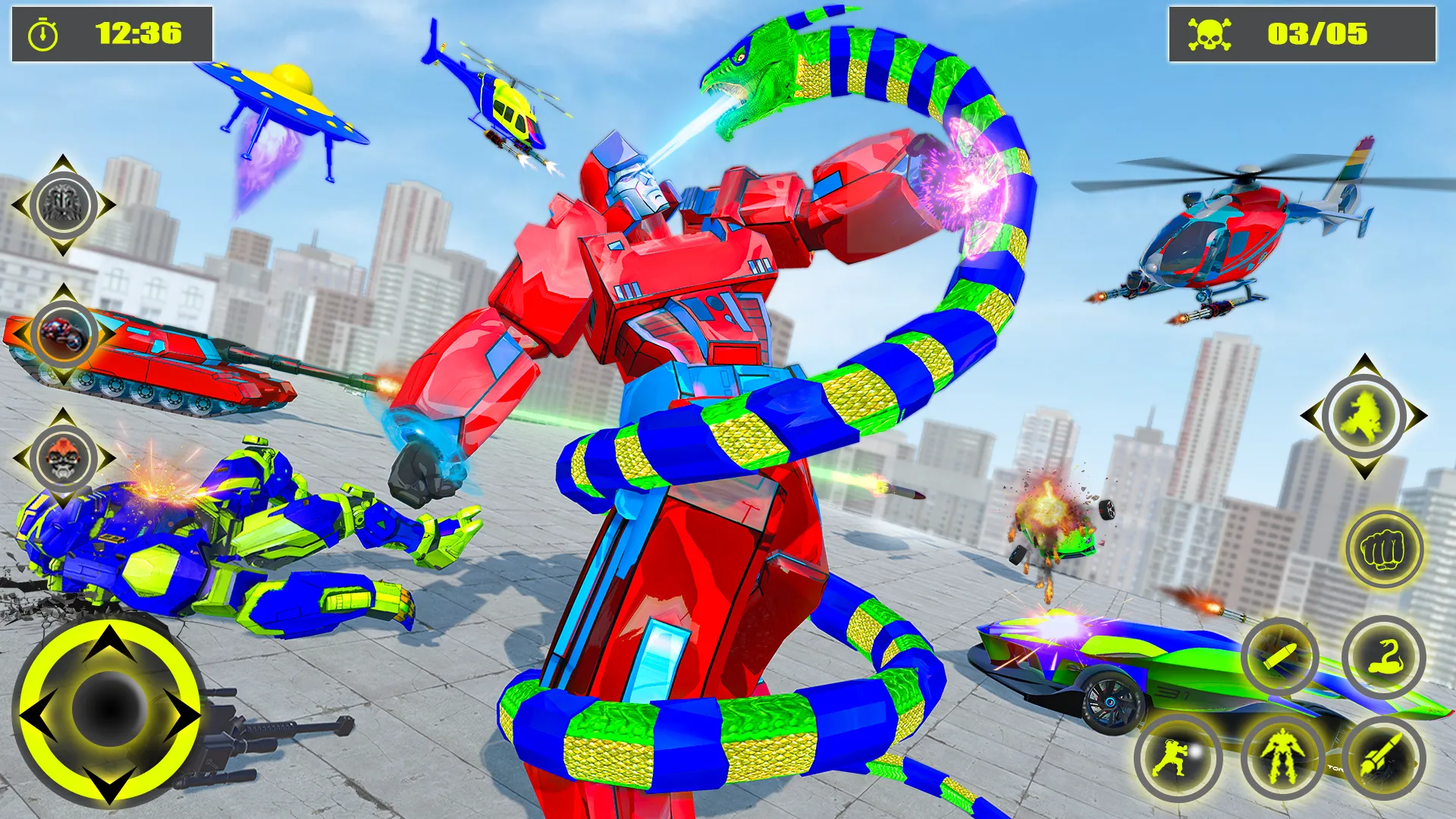 Anaconda Robot Car Robot Game | Indus Appstore | Screenshot