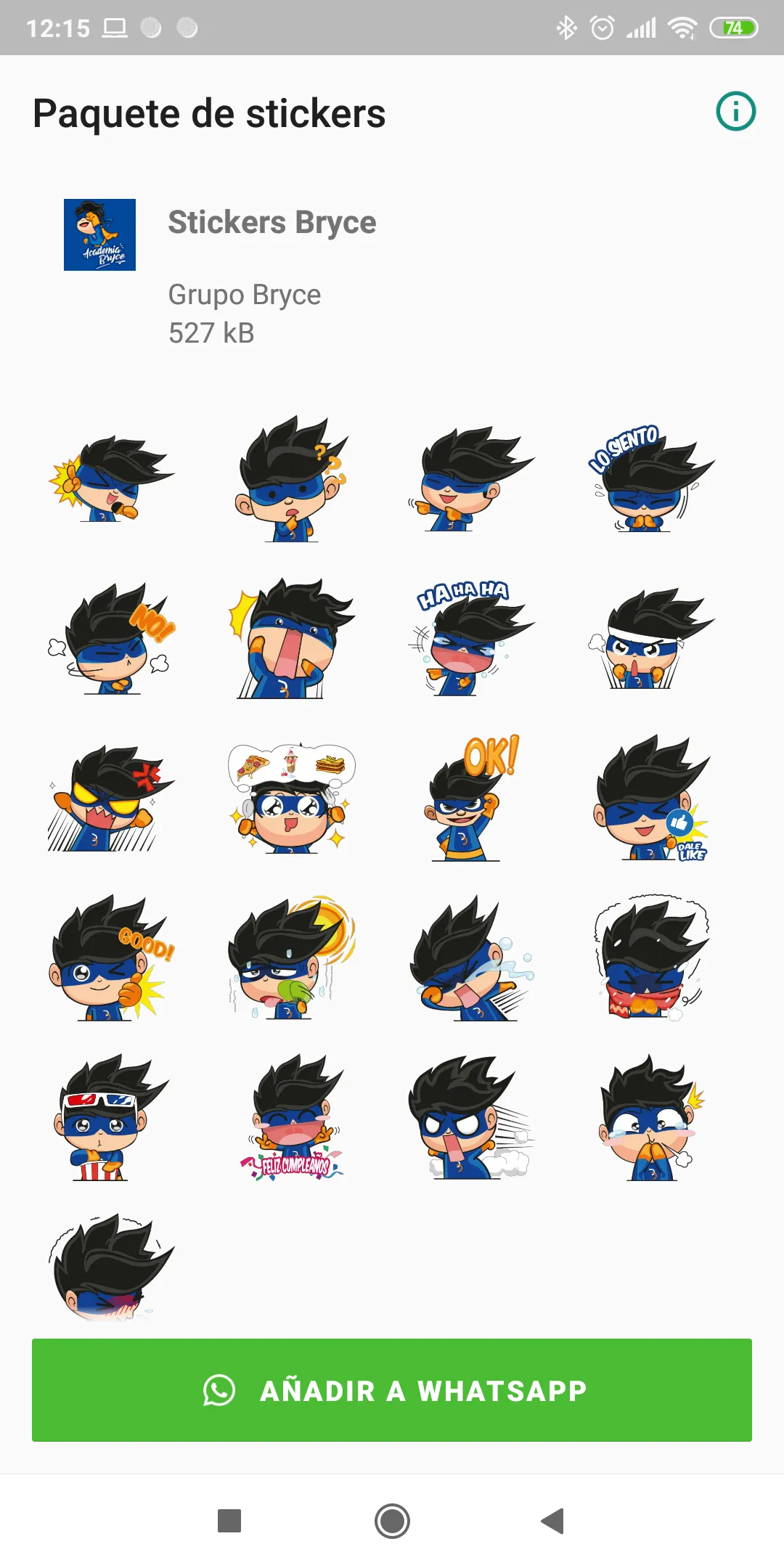 Stickers Academia Bryce | Indus Appstore | Screenshot