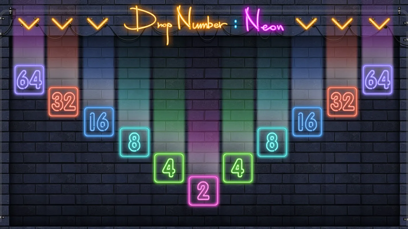 Drop Number : Neon 2048 | Indus Appstore | Screenshot