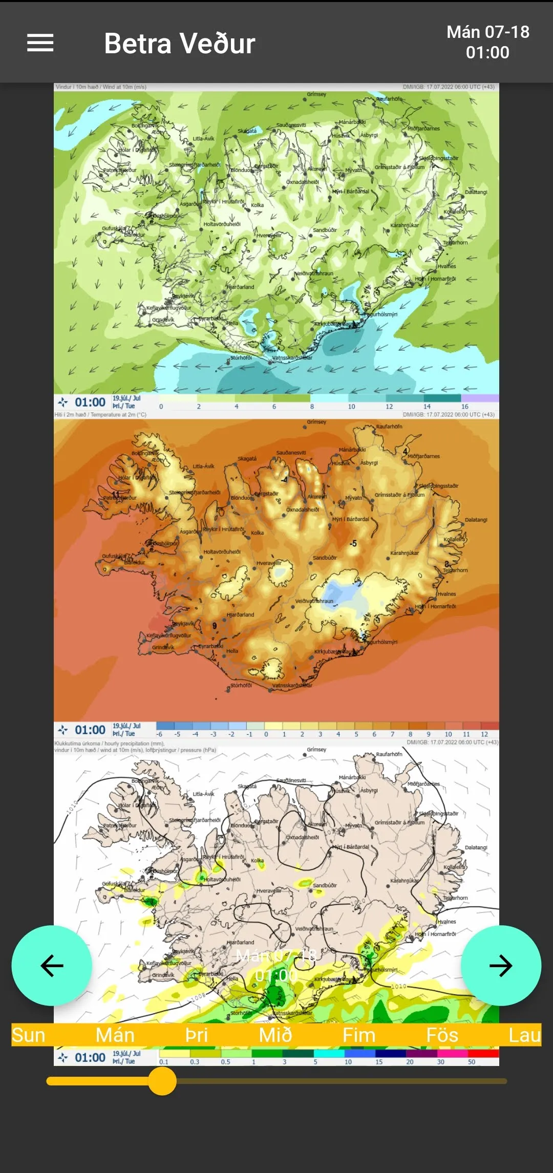 Betra Veður | Indus Appstore | Screenshot