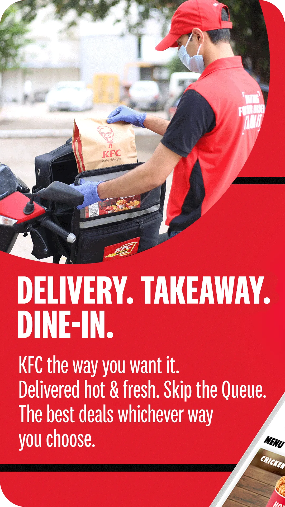 KFC India online ordering app | Indus Appstore | Screenshot