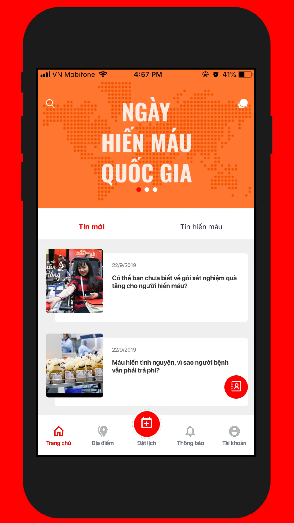 Hiến máu | Indus Appstore | Screenshot