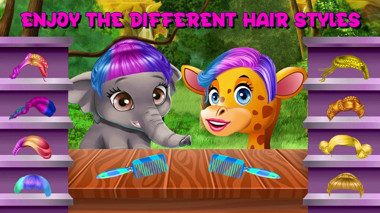 Animals Hair styles Girls Game | Indus Appstore | Screenshot