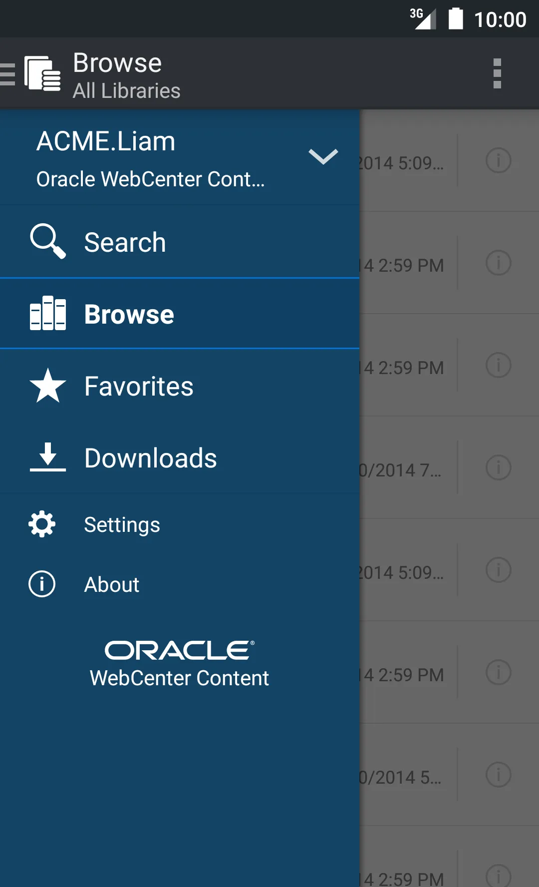 Oracle WebCenter Content | Indus Appstore | Screenshot