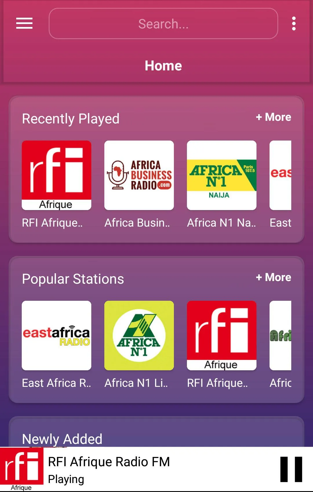 A2Z Central African FM Radio | Indus Appstore | Screenshot