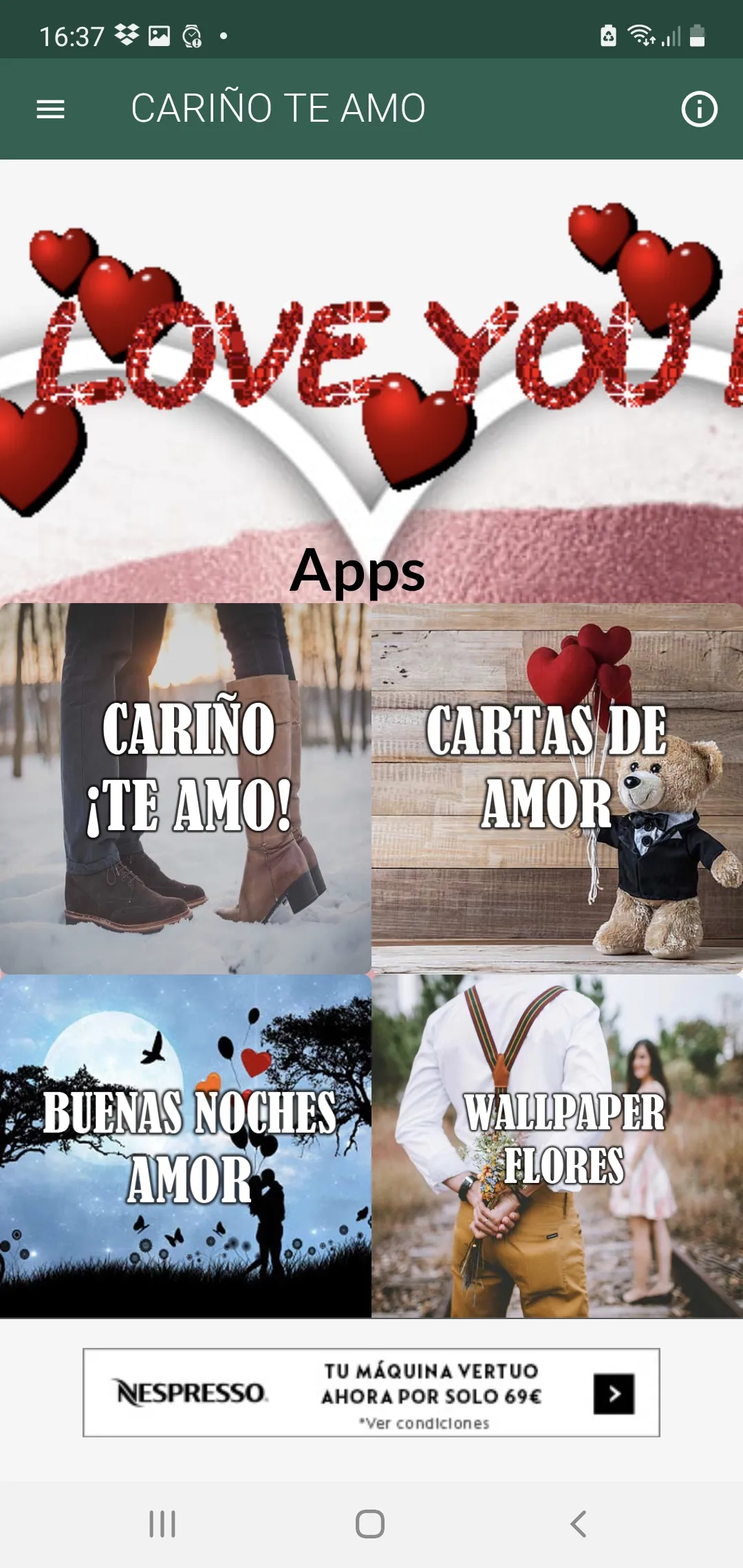 ¡Cariño te amo! Frases de amor | Indus Appstore | Screenshot