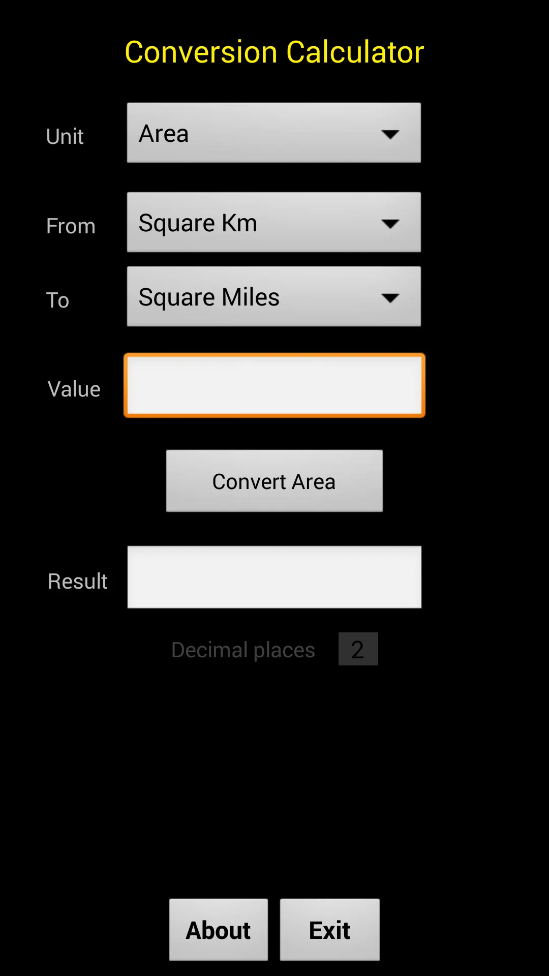 Conversion Calculator | Indus Appstore | Screenshot