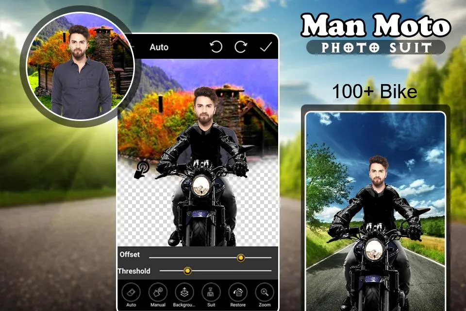 Man Bike Photo Suit Editor | Indus Appstore | Screenshot