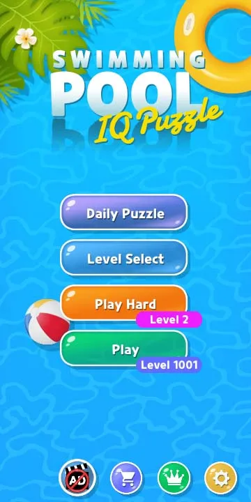 IQ Puzzles Swimming Pool | Indus Appstore | Screenshot