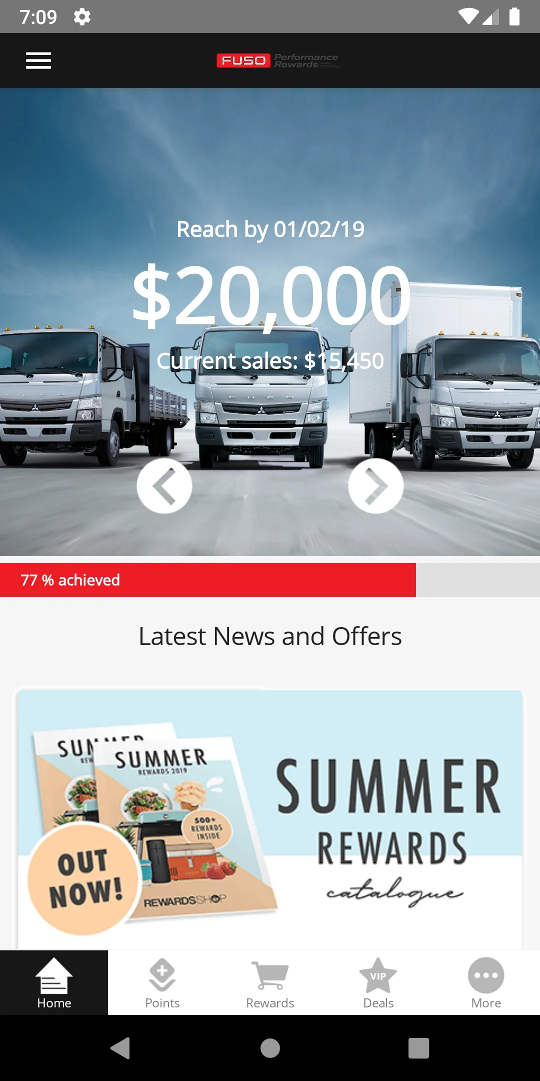 Fuso Performance Rewards NZ | Indus Appstore | Screenshot