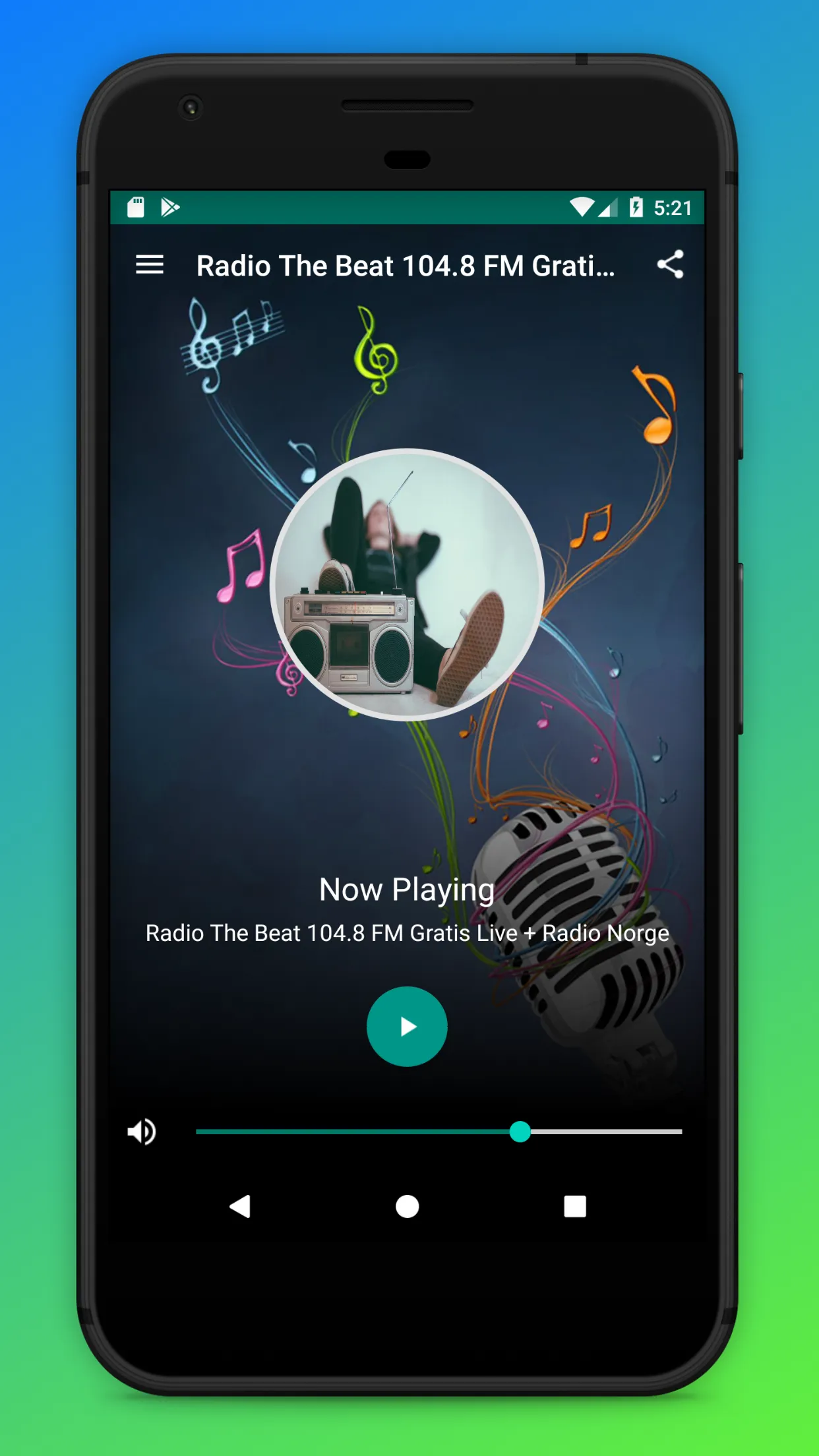 Radio The Beat FM Norge App NO | Indus Appstore | Screenshot