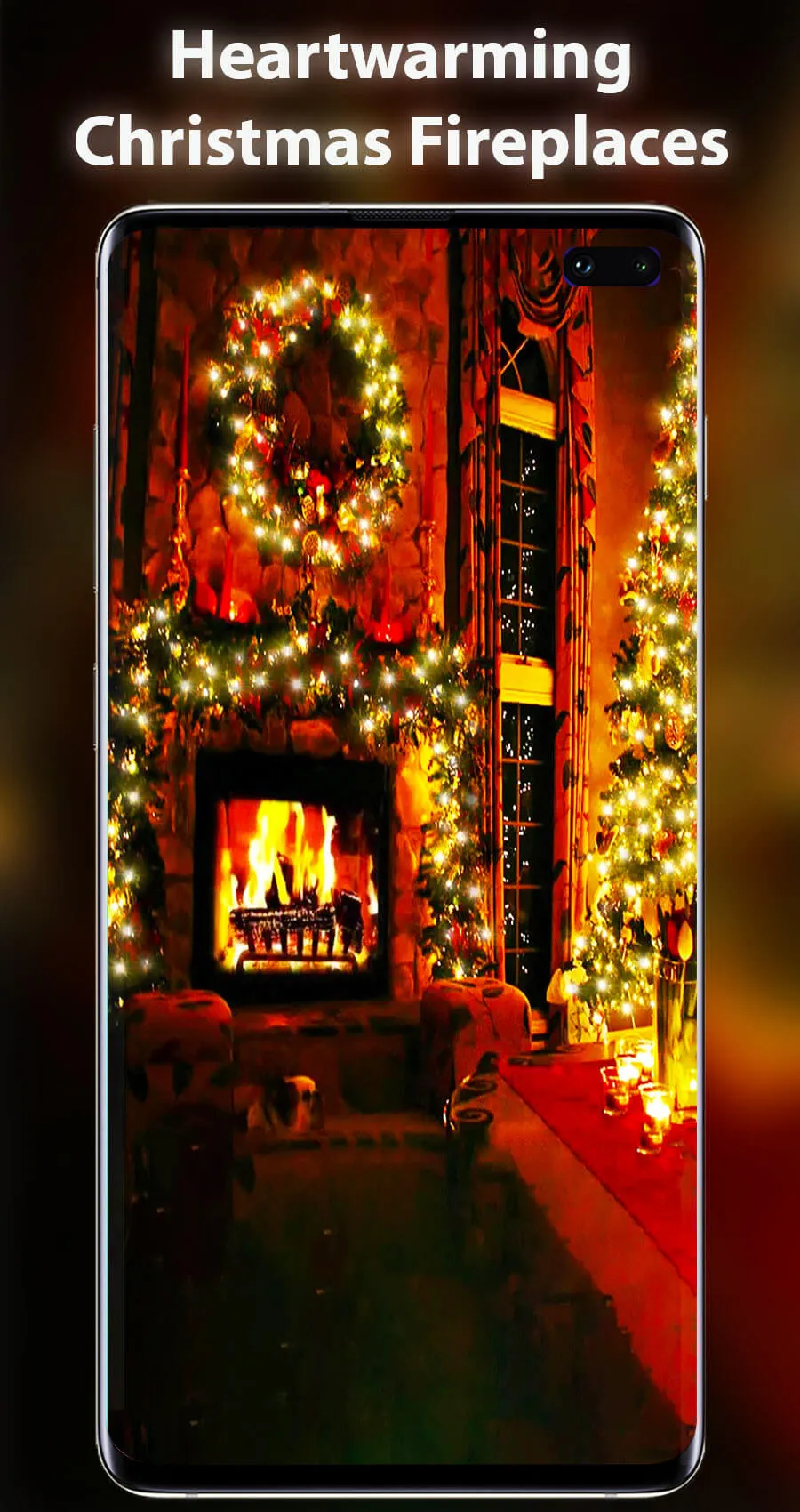 Xmas Fireplace Live Wallpaper | Indus Appstore | Screenshot