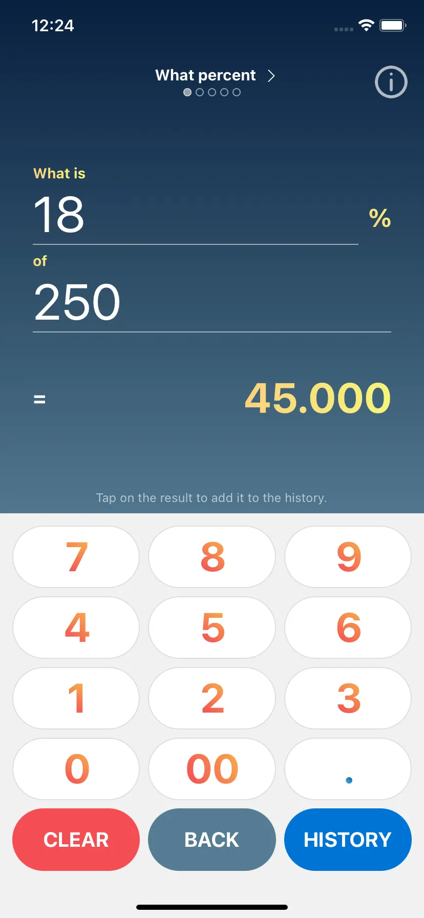 Percent & Cumulative Calc Tool | Indus Appstore | Screenshot