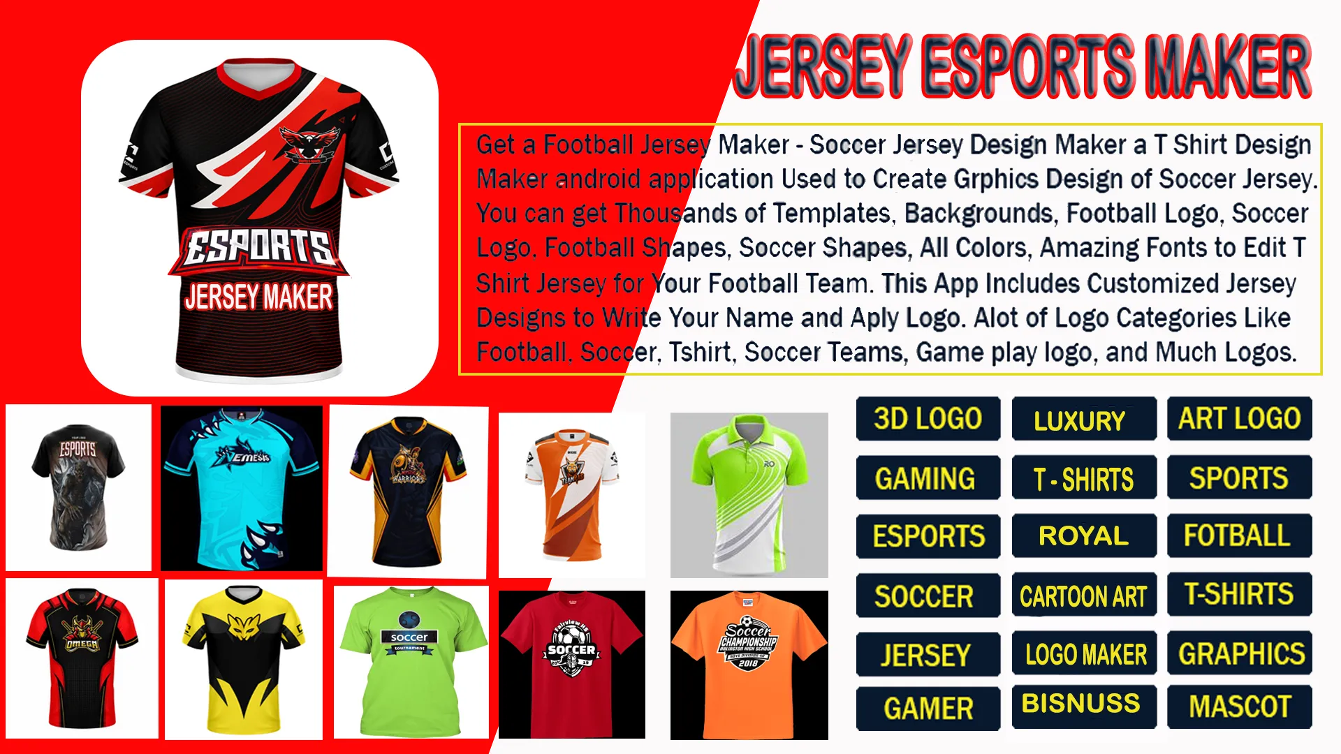 Jersey Maker Esports Gamer Art | Indus Appstore | Screenshot