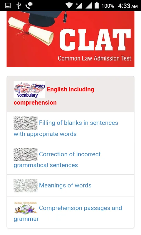 CLAT LAW exam preparation app | Indus Appstore | Screenshot