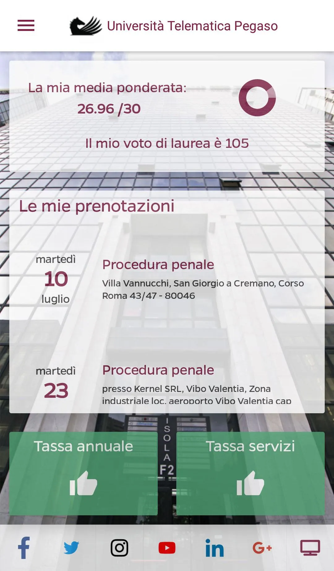 Università Telematica Pegaso | Indus Appstore | Screenshot