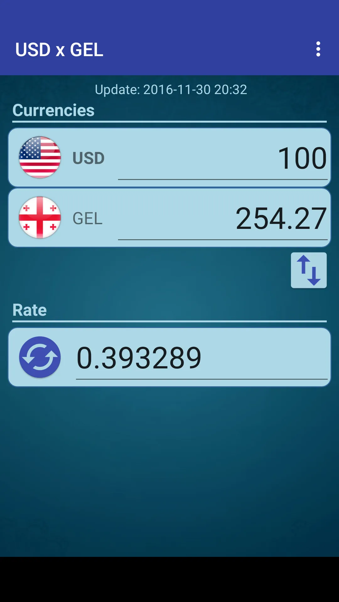 US Dollar to Georgian Lari | Indus Appstore | Screenshot