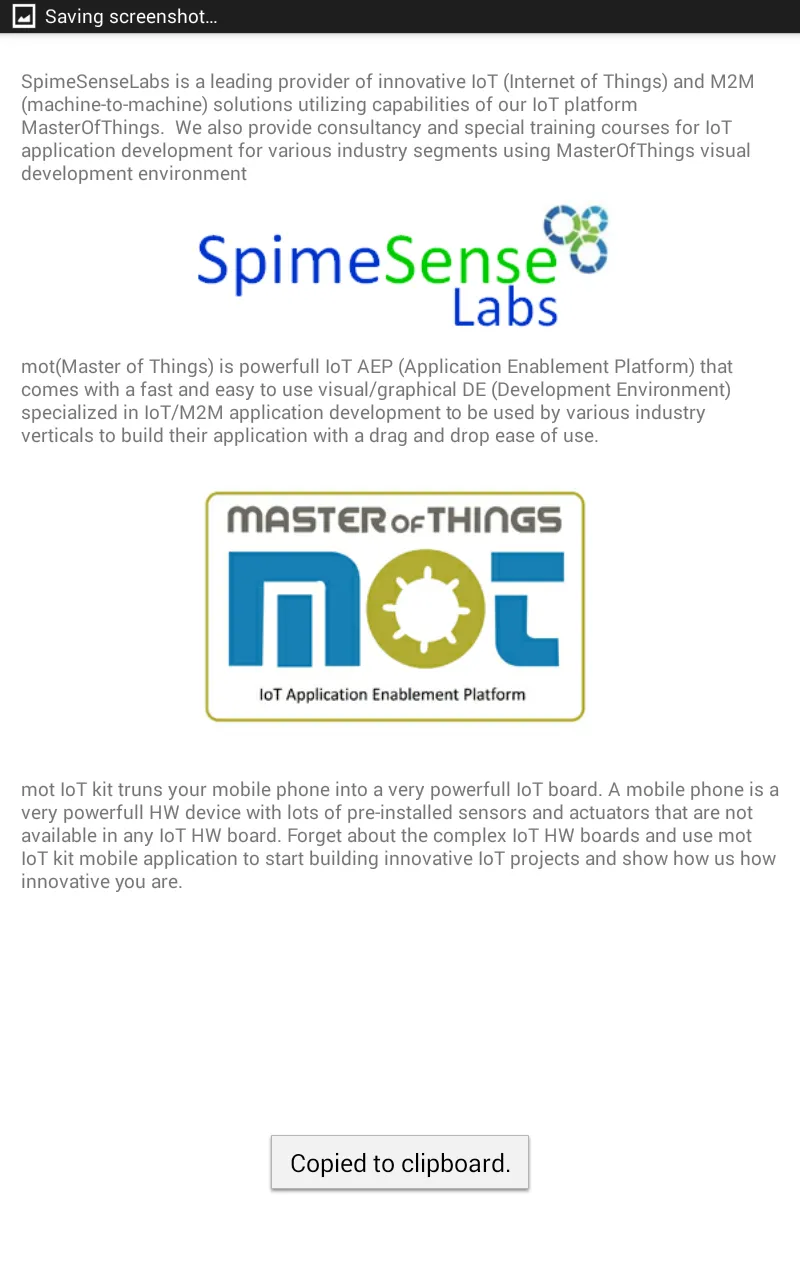 MasterOfThings IoT Mobile Kit | Indus Appstore | Screenshot