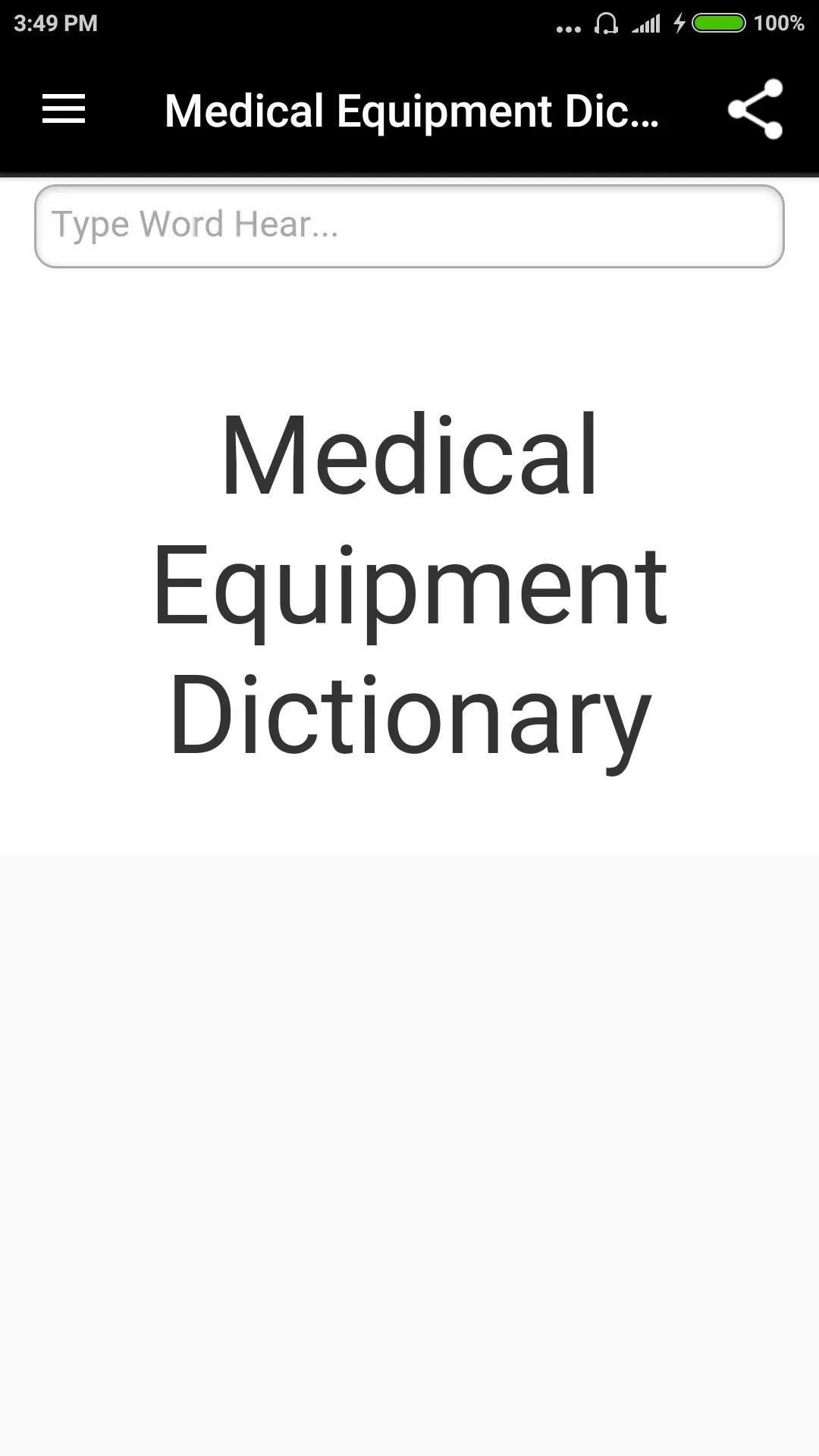 Medical Equipment Dictionary | Indus Appstore | Screenshot