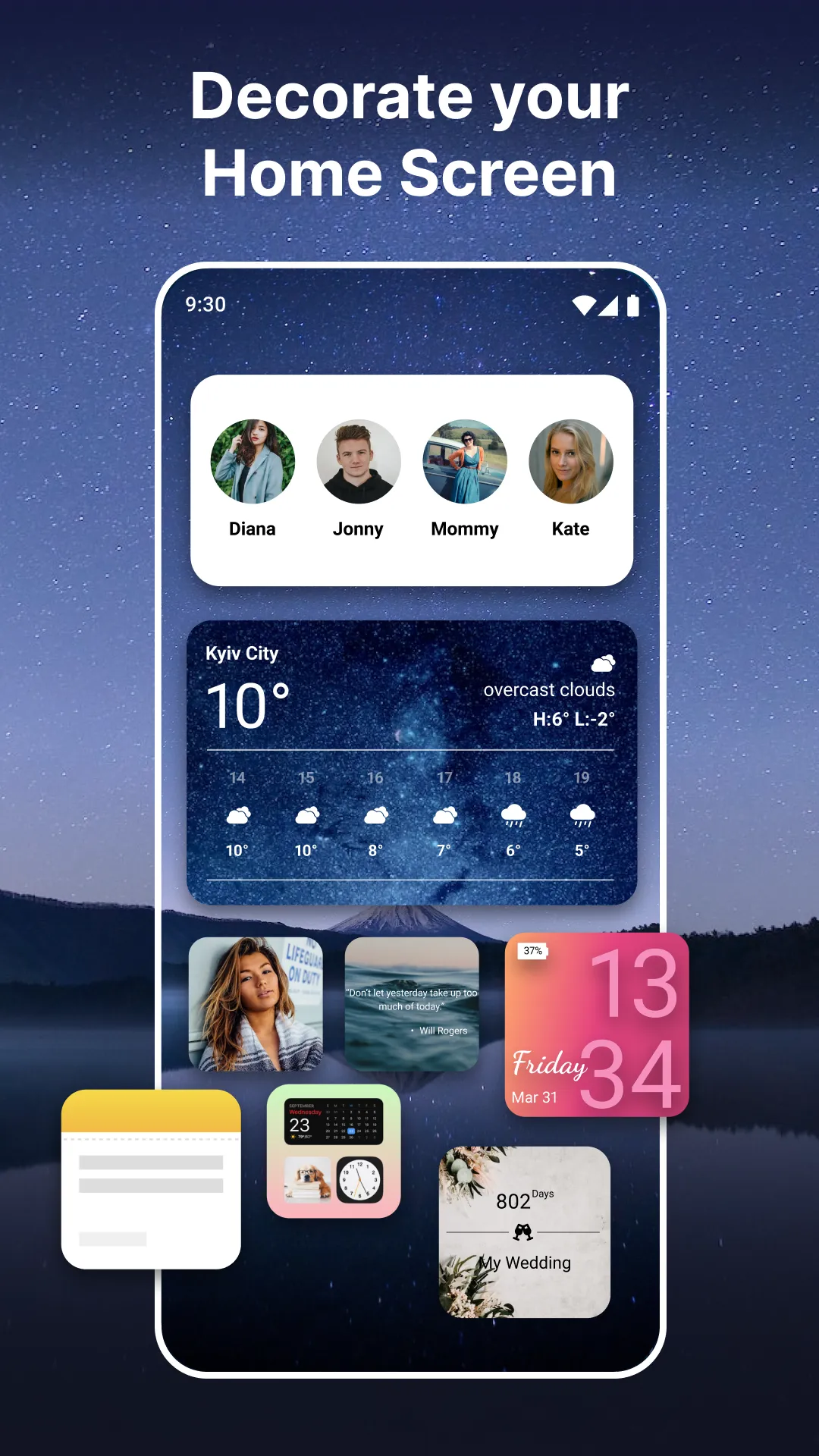 Widgets OS 17 - Color Widgets | Indus Appstore | Screenshot