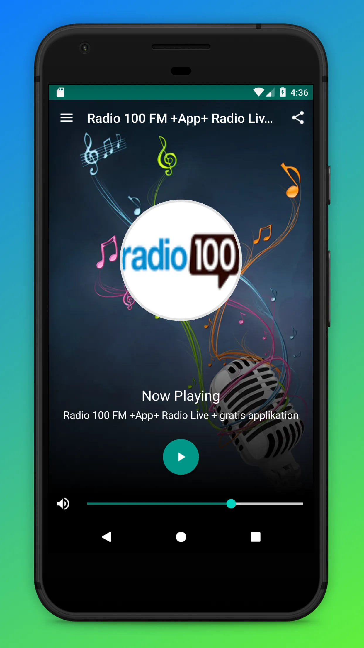 Radio 100 Danmark App Online | Indus Appstore | Screenshot