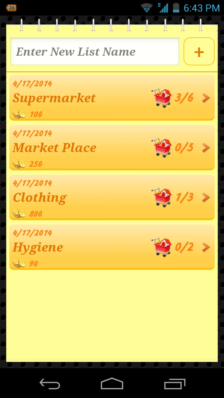 MyShoppingList | Indus Appstore | Screenshot