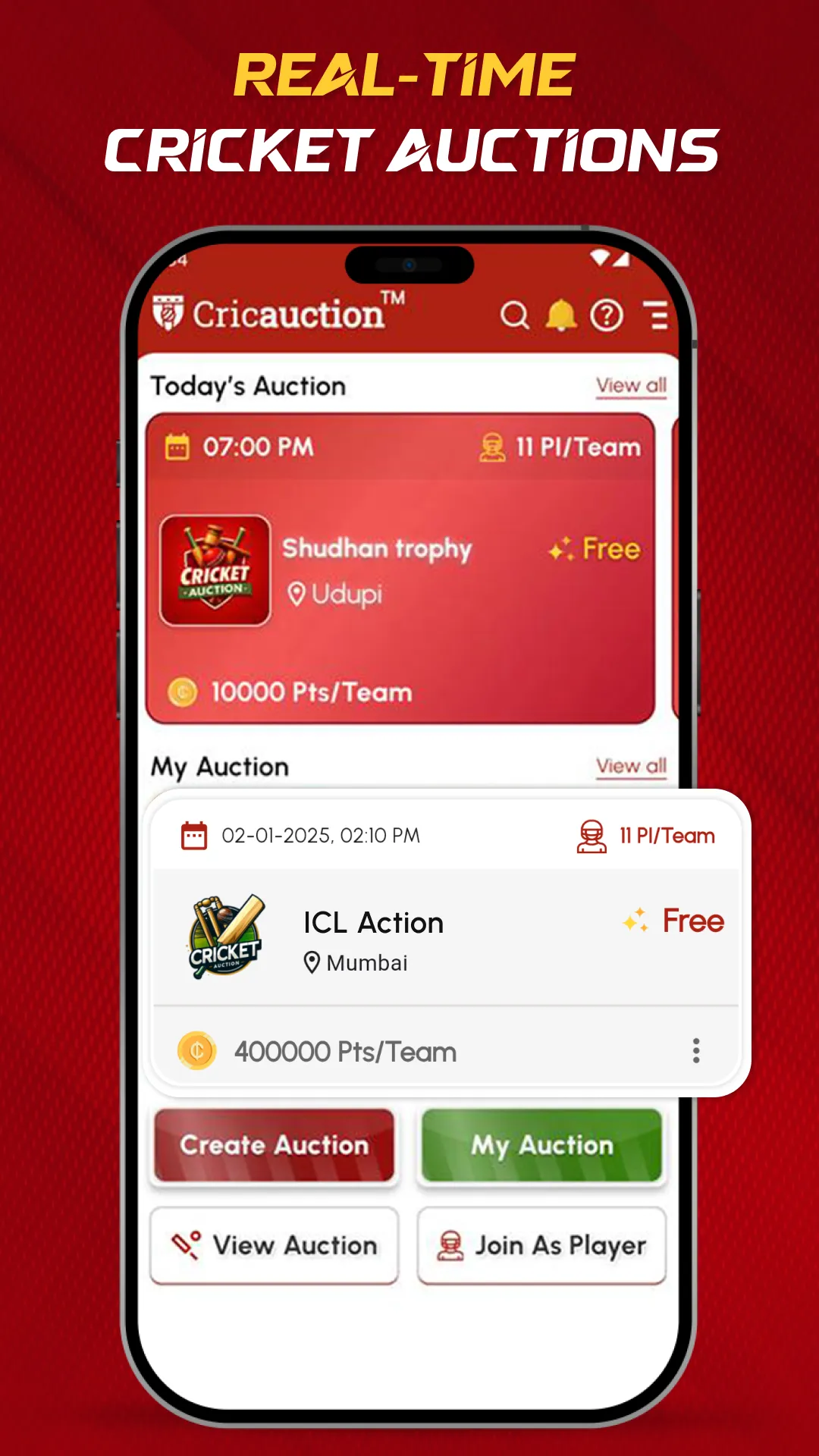 CricAuction™ - Cricket Auction | Indus Appstore | Screenshot