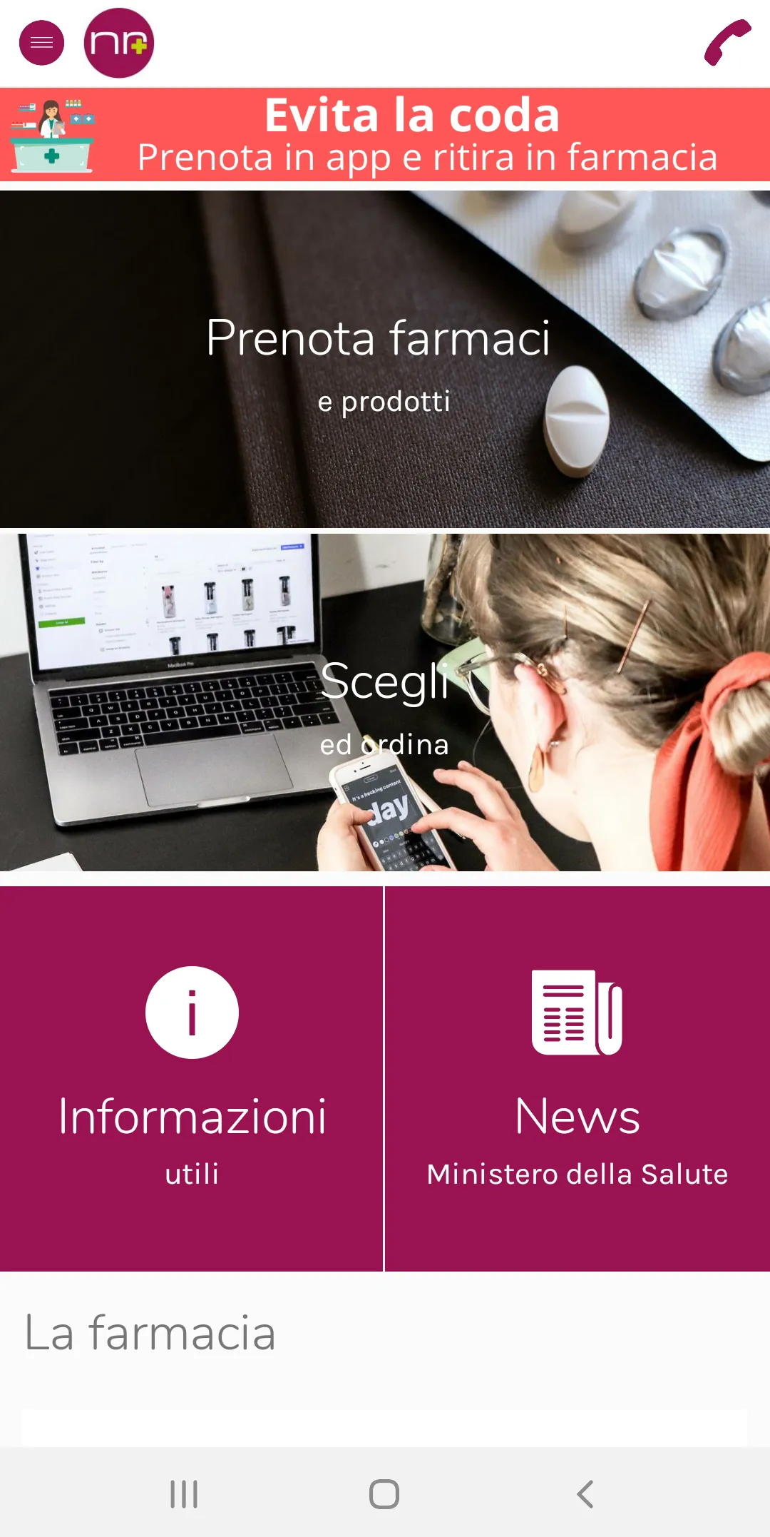 Farmacia Nuova Riviera | Indus Appstore | Screenshot