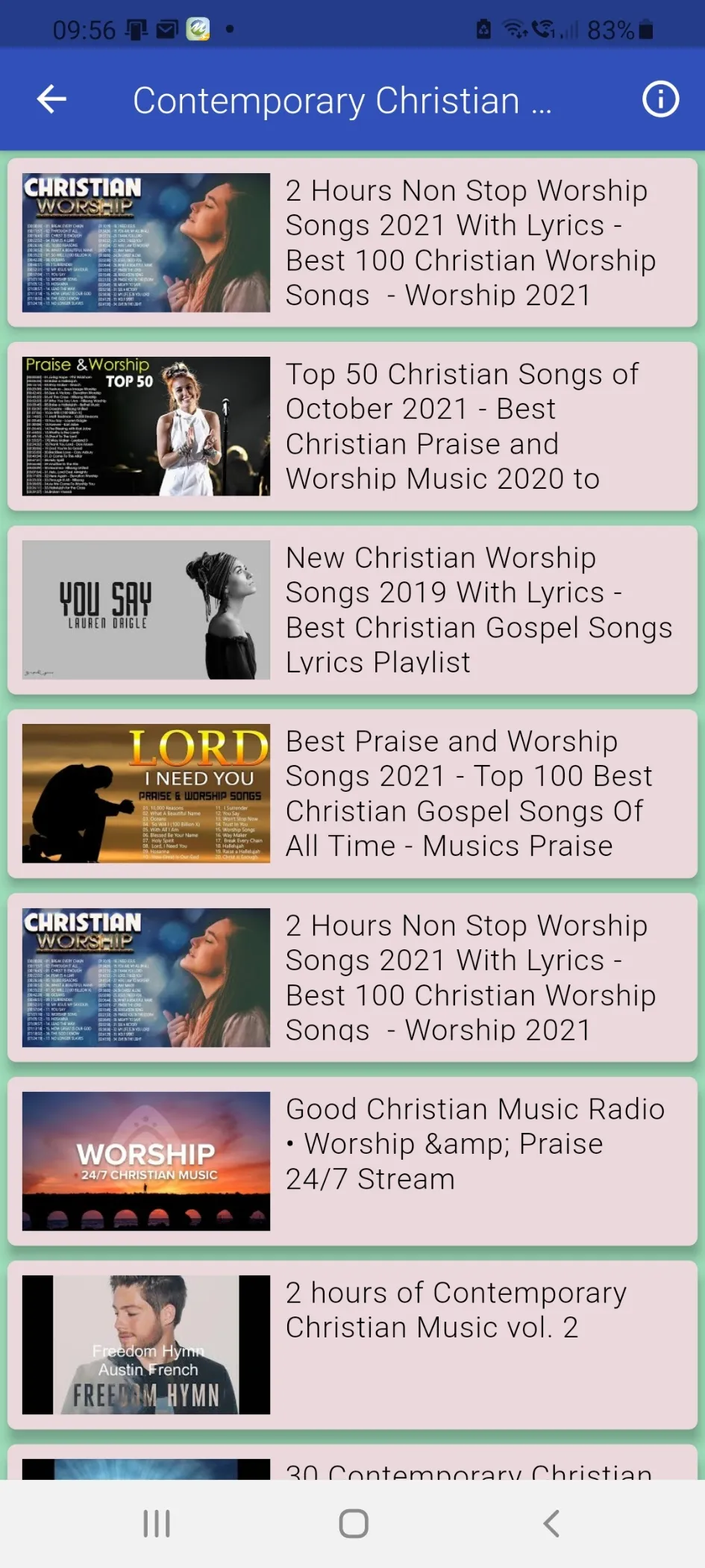 Contemporary Christian Radio | Indus Appstore | Screenshot