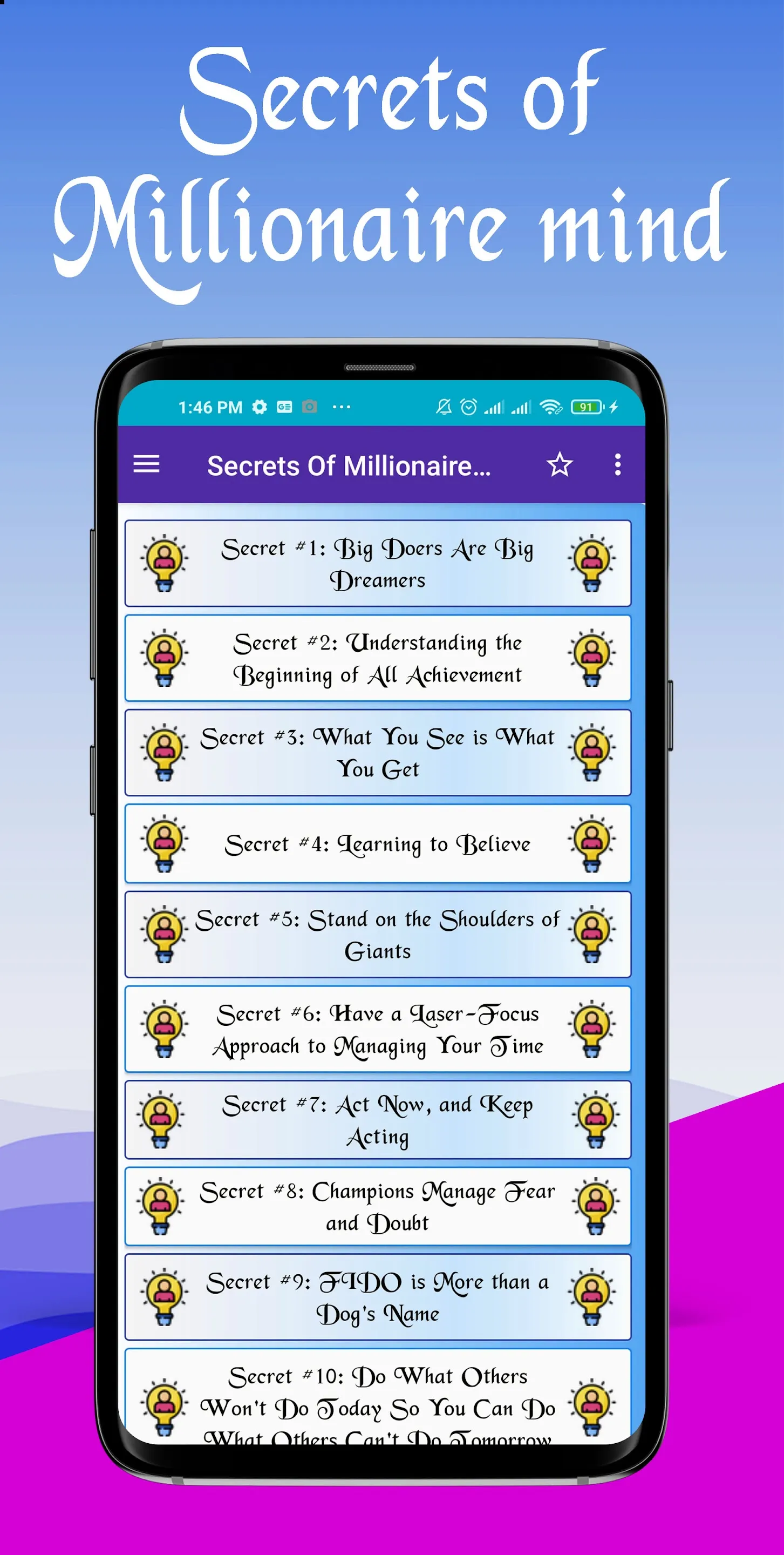 Secrets of Millionaire Mind | Indus Appstore | Screenshot