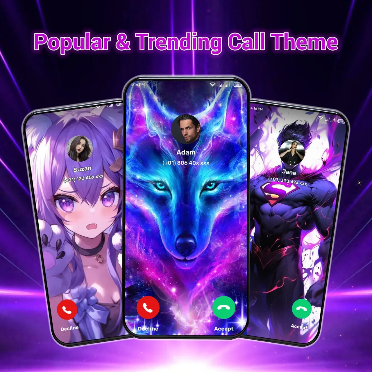 Color Call Theme, Call Screen | Indus Appstore | Screenshot