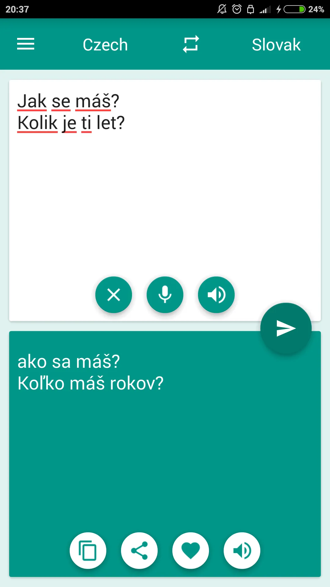 Slovak-Czech Translator | Indus Appstore | Screenshot