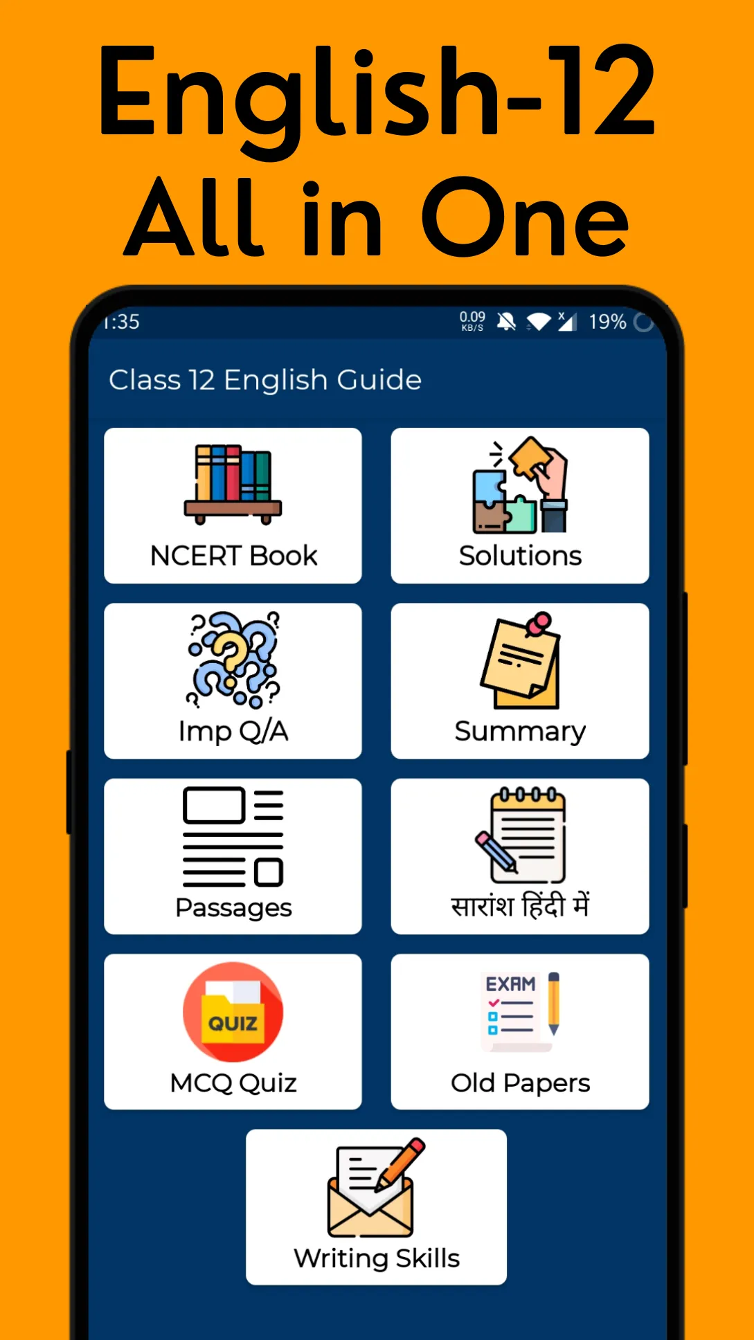 Class 12 English Solutions ++ | Indus Appstore | Screenshot