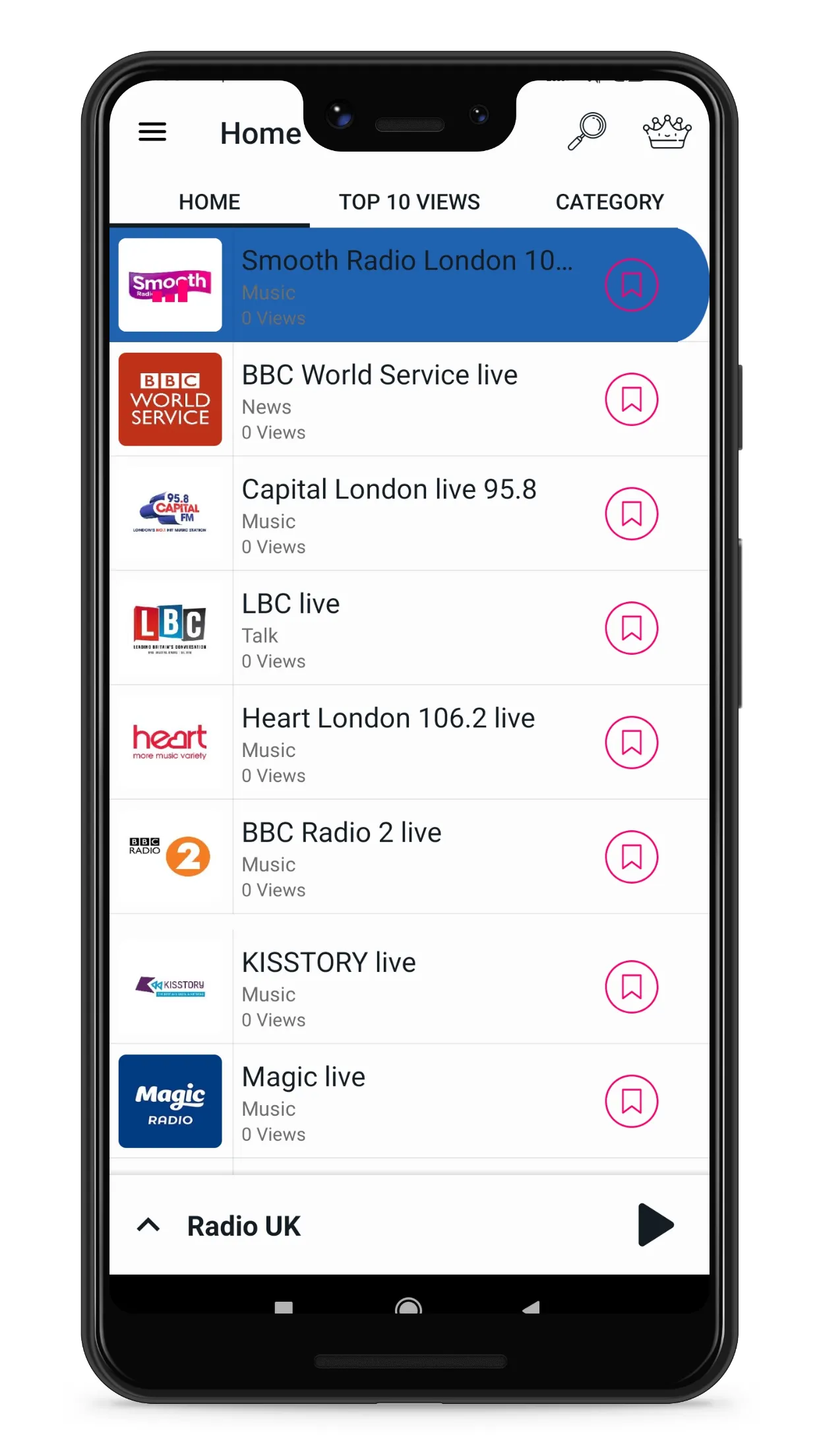 UK FM Online Radio | Indus Appstore | Screenshot