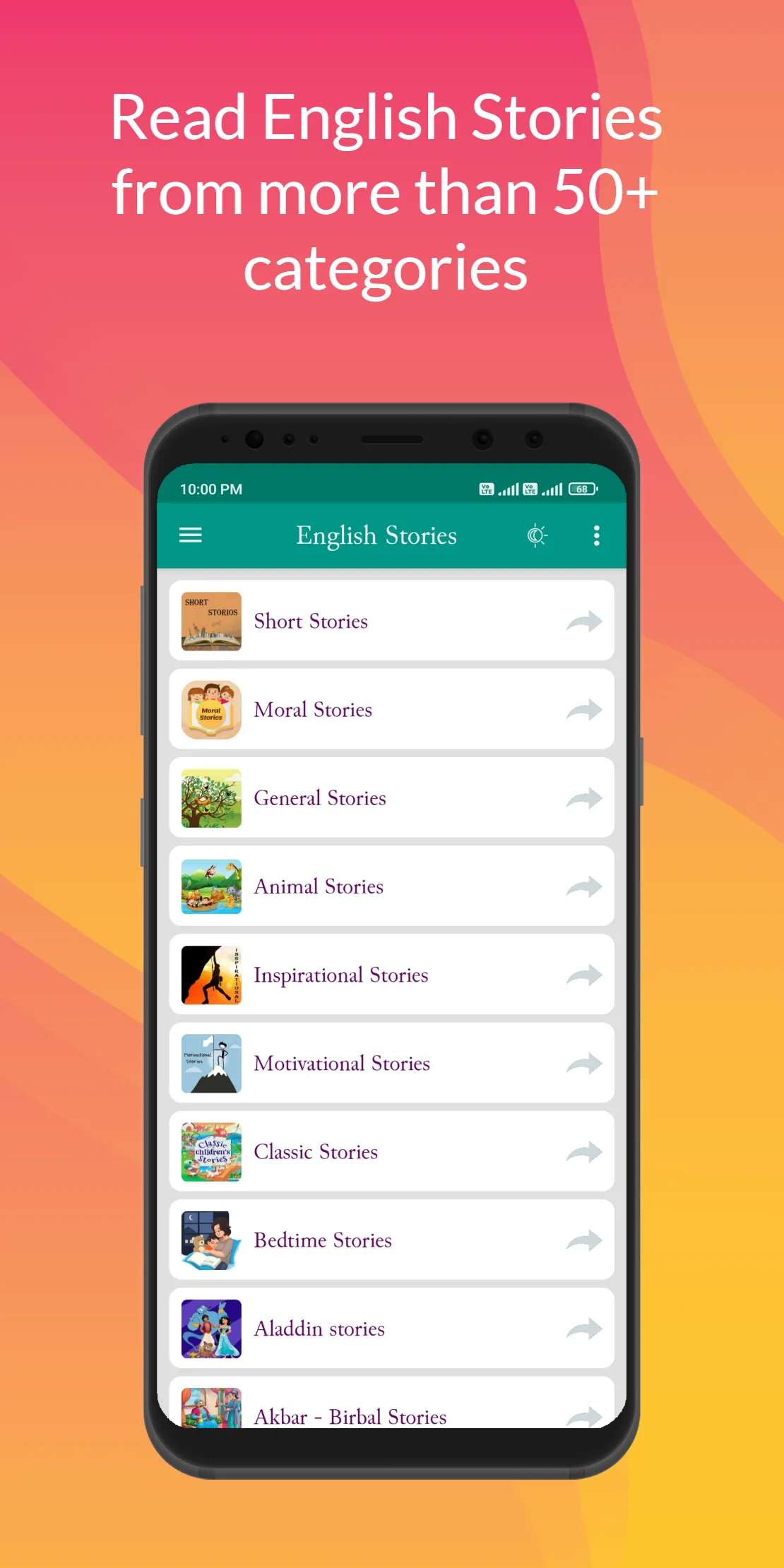 1000+ English Stories Offline | Indus Appstore | Screenshot