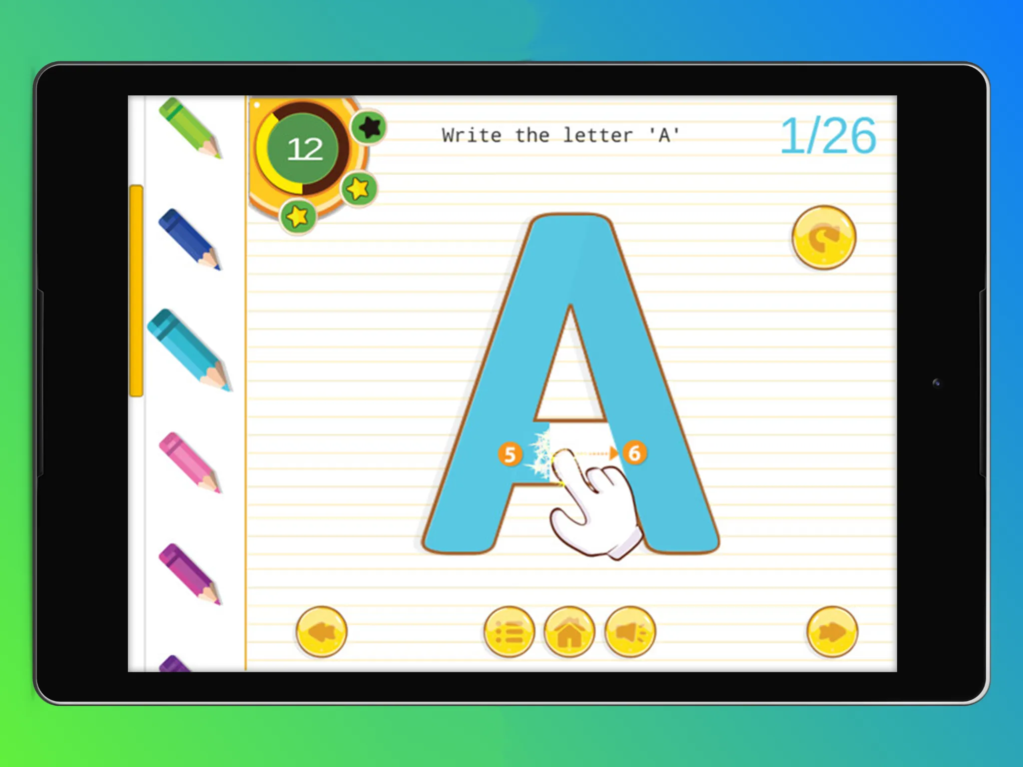 Alphabets Tracing Book | Indus Appstore | Screenshot