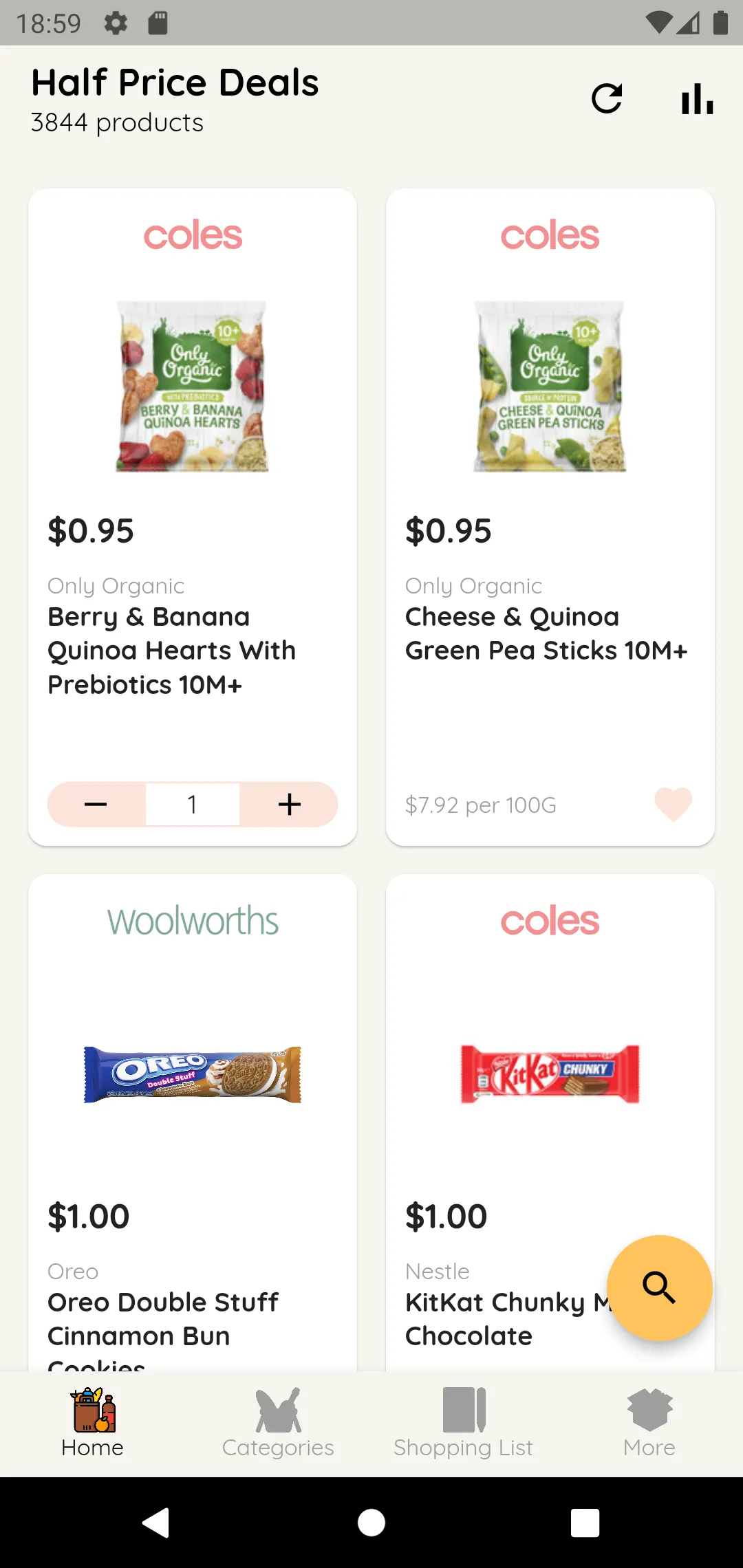 Half Price: Oz Groceries | Indus Appstore | Screenshot