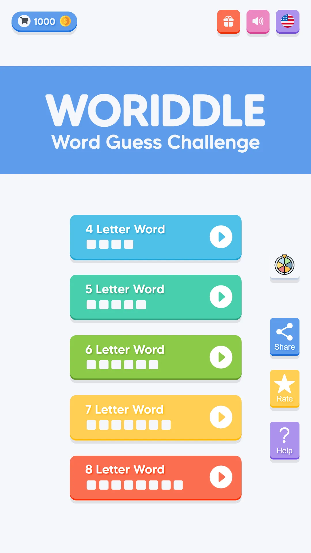 Woriddle! Word Guess Challenge | Indus Appstore | Screenshot